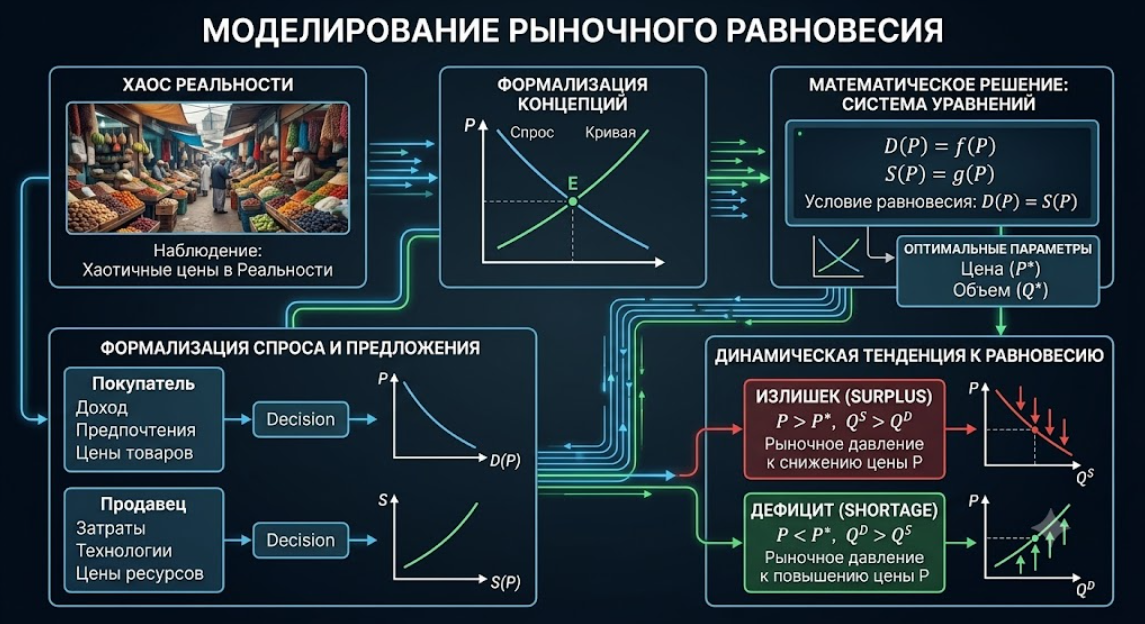 Моделирование рыночного равновесия